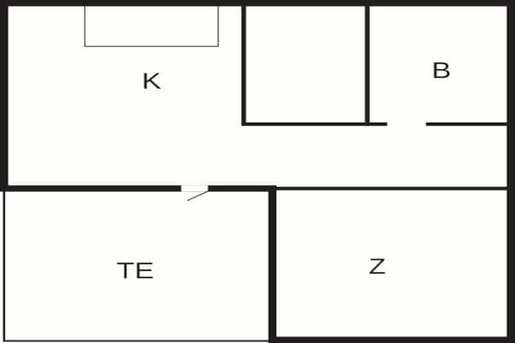 4 Personen vakantie huis in Hampen - Plattegrond