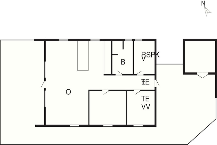 4 Personen Ferienhaus in Ulfborg-Grundriss