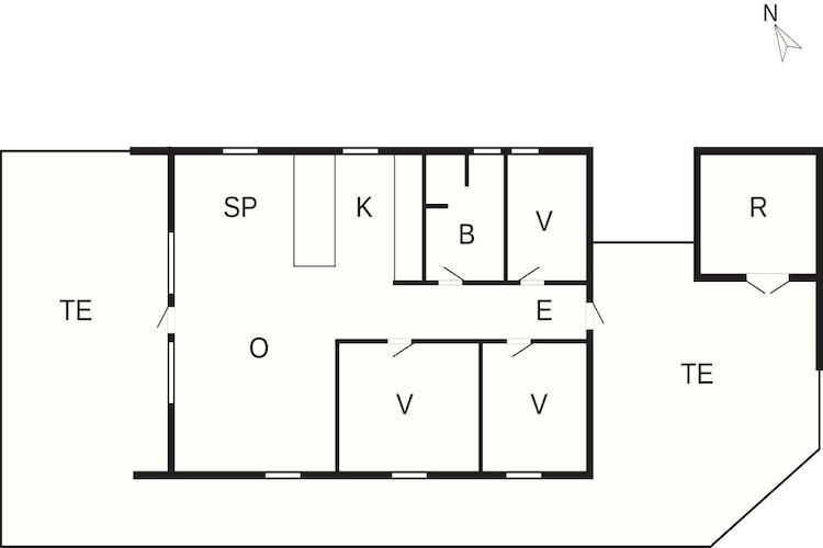 4 Personen vakantie huis in Ulfborg-Plattegrond