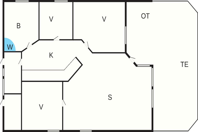 5 person holiday home in Ansager-Floor plan