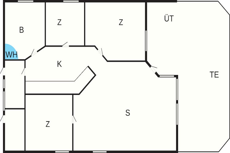 5 person holiday home in Ansager-Floor plan