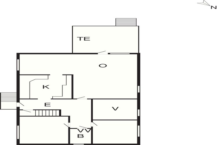 6 Personen vakantie huis in Borre-Plattegrond