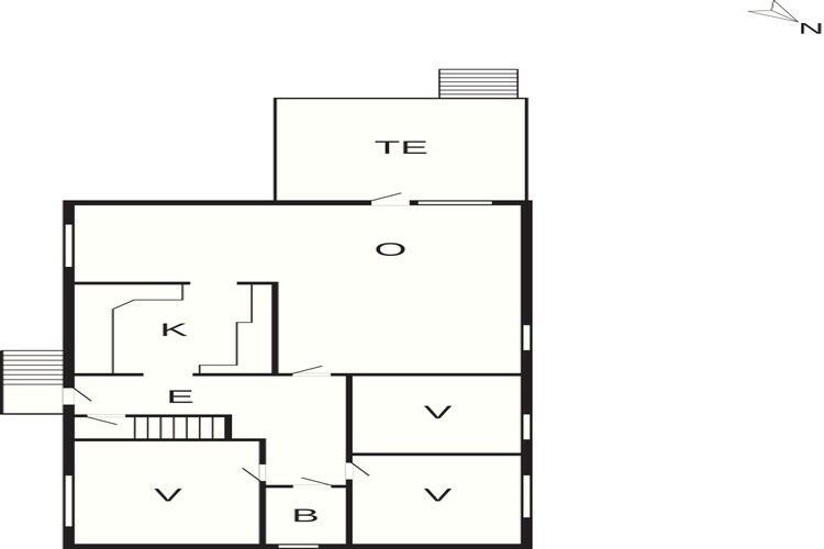 6 Personen vakantie huis in Borre-Plattegrond