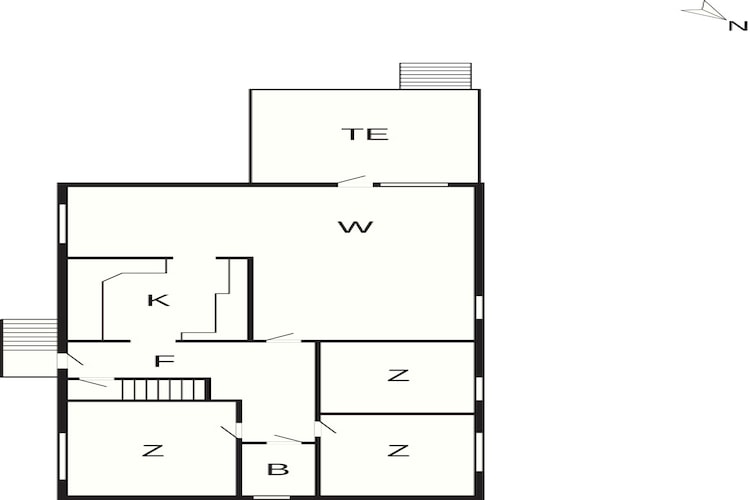 6 Personen vakantie huis in Borre-Plattegrond