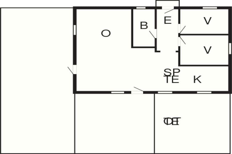 5 Personen Ferienhaus in Hadsund-Grundriss