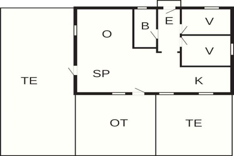 5 Personen Ferienhaus in Hadsund-Grundriss