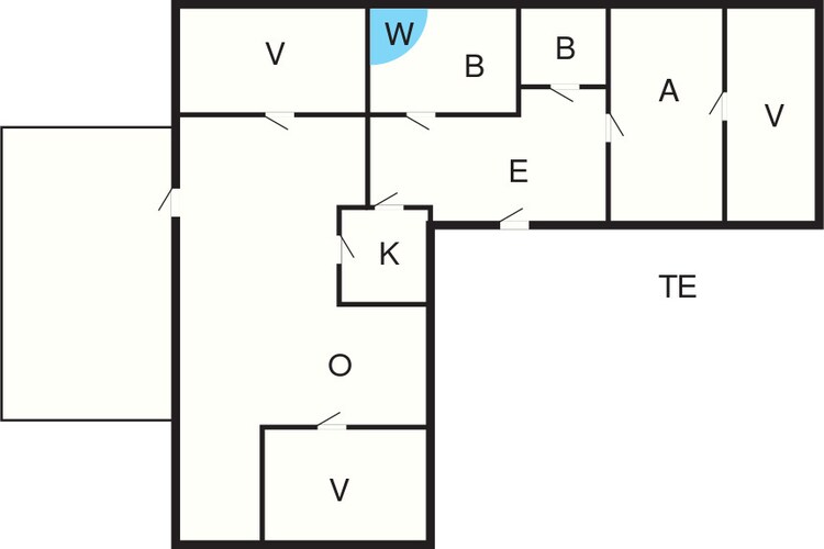 6 Personen vakantie huis in Vestervig-Plattegrond
