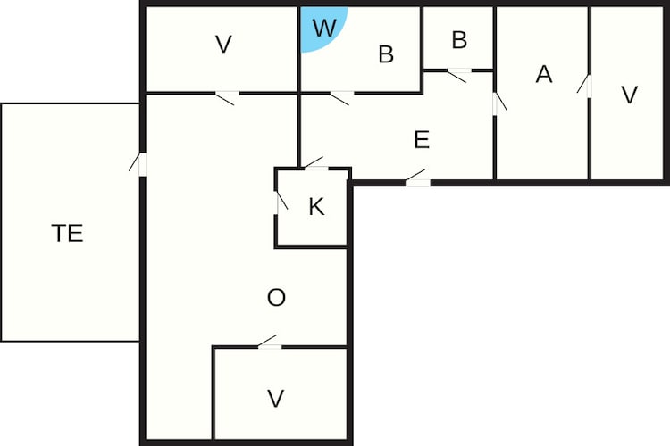 6 Personen vakantie huis in Vestervig-Plattegrond