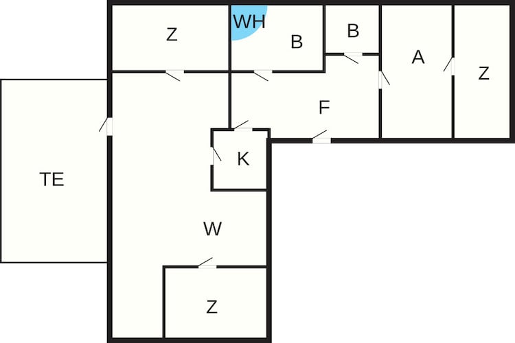6 Personen vakantie huis in Vestervig-Plattegrond
