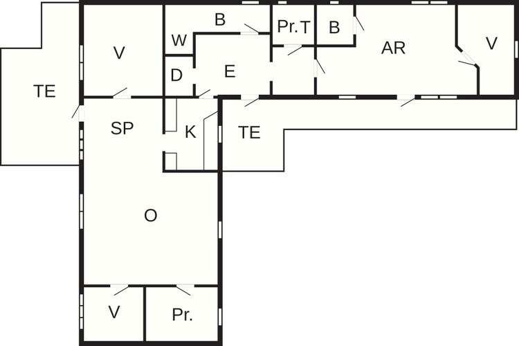 6 Personen vakantie huis in Vestervig-Plattegrond