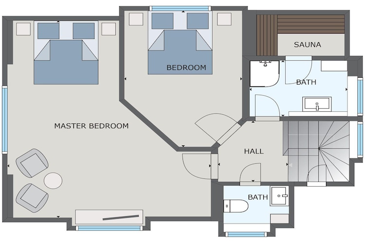 Haubenlerche 15-Plattegrond