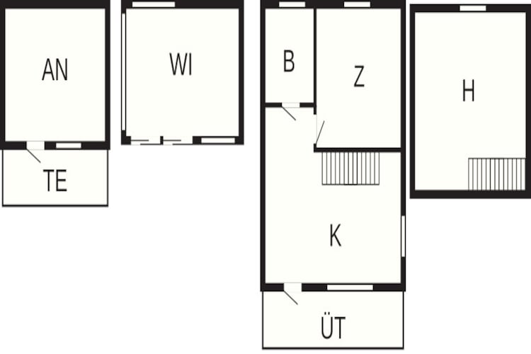 Charmant tuinhuisje in Levide-Plattegrond