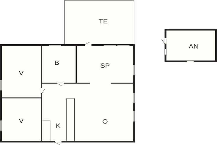 6 Personen vakantie huis in Idestrup-Plattegrond