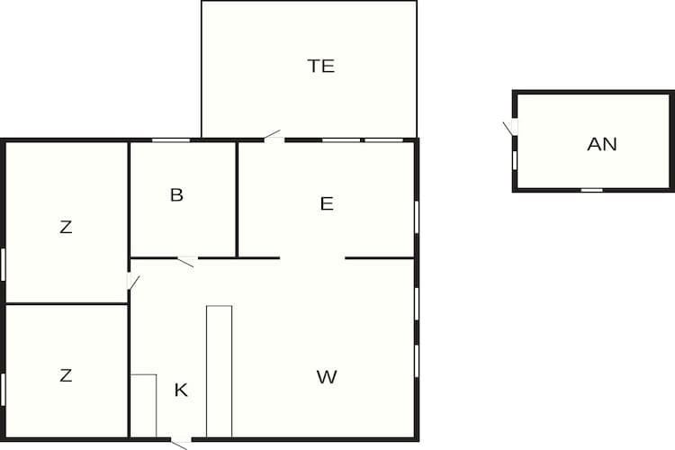 6 Personen vakantie huis in Idestrup-Plattegrond