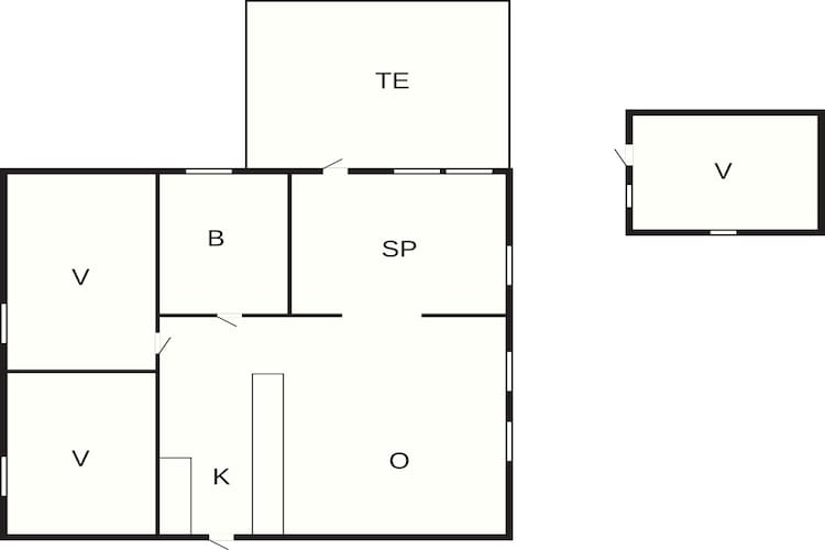 6 person holiday home in Idestrup-Floor plan