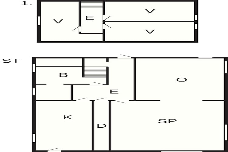 Maison de vacances pour 7 a Asnæs - Plan