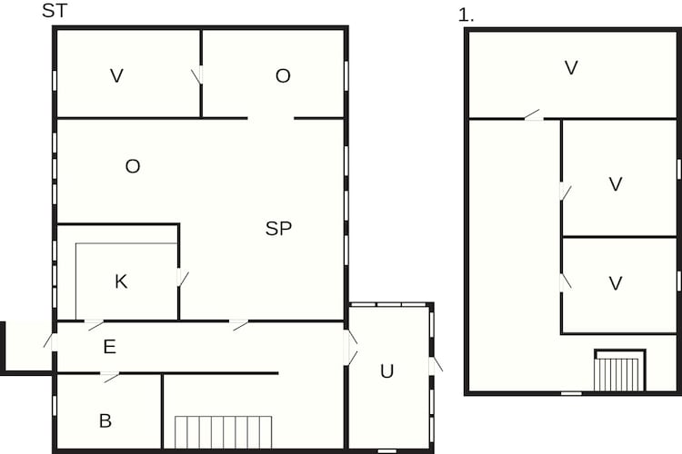 10 Personen vakantie huis in Spøttrup-Plattegrond