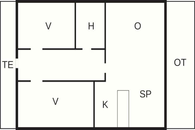 6 Personen vakantie huis in Herning-Plattegrond
