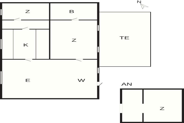 6 Personen vakantie huis in Læsø-Plattegrond