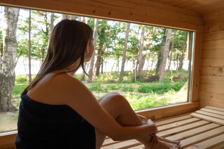 Domki przy plaży Ustronie Morskie-Sauna