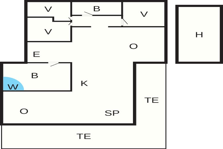 5 sterren vakantie huis in Løkken-Plattegrond