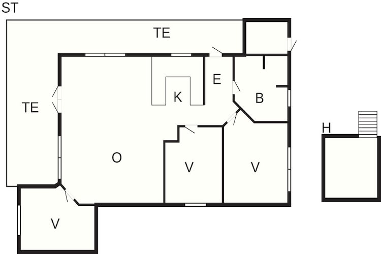 5 Sterne Ferienhaus in Hirtshals-Grundriss
