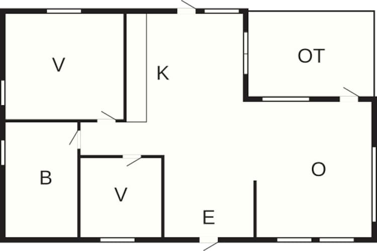 Cabane au bord du lac à Sollentuna - Plan