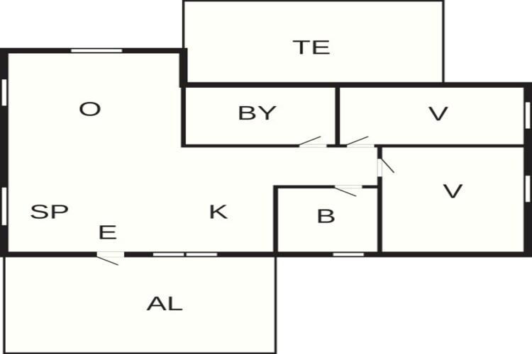 4 sterren vakantie huis in Åsa-Plattegrond