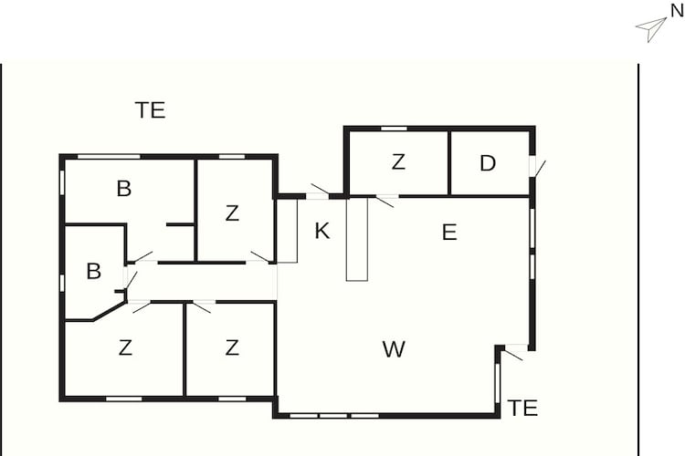 4 sterren vakantie huis in Juelsminde - Plattegrond