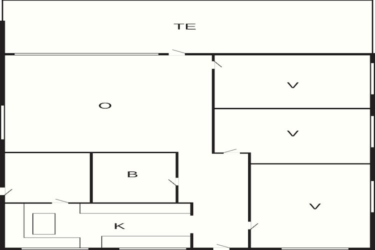 4 etoiles maison de vacances a Ålbæk-Plan d'étage
