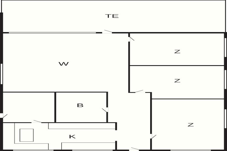 4 etoiles maison de vacances a Ålbæk-Plan d'étage