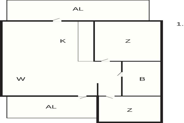 Maison de vacances pour 4 a Köpingebro-Plan d'étage