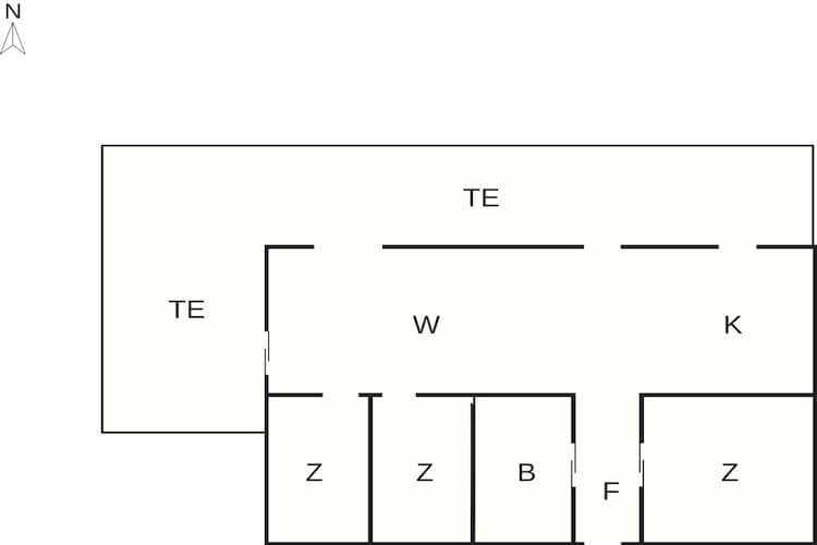 4 etoiles maison de vacances a Blokhus - Plan