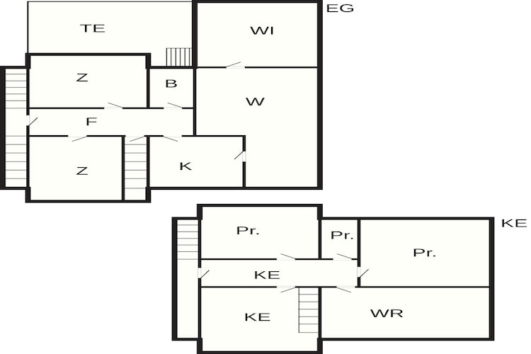 6 Personen vakantie huis in Ansager - Plattegrond