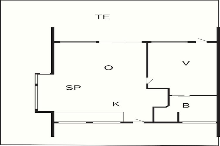 4 persoons vakantieparkhuis in Gilleleje-Plattegrond