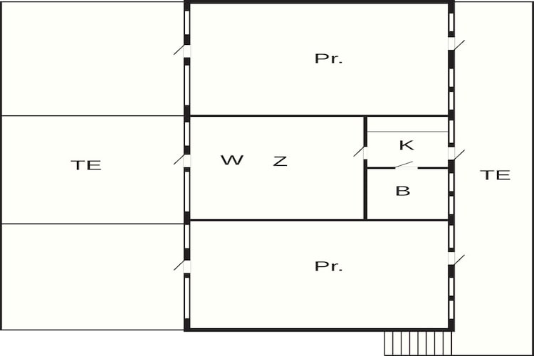 6 Personen vakantie huis in Svaneke - Plattegrond