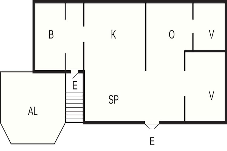 4 Sterne Ferienhaus in KÖPINGSVIK-Grundriss