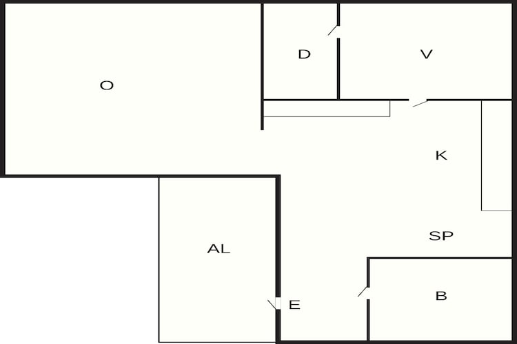 Maison de vacances pour 4 a ARKELSTORP-Plan d'étage