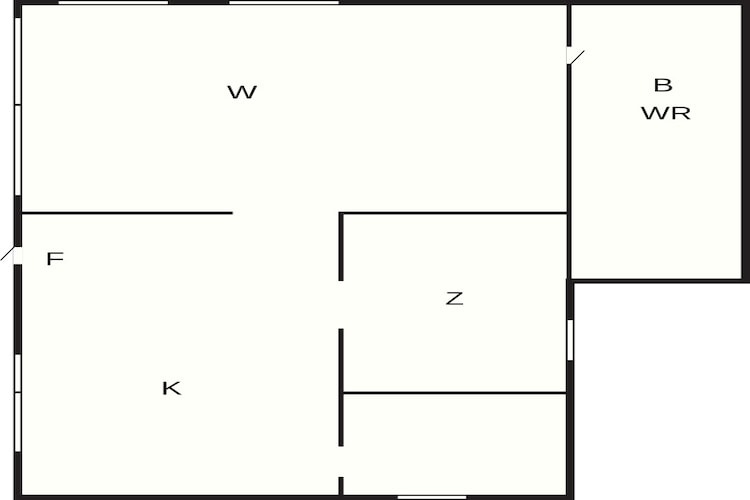 2 Personen Ferienhaus in Spekeröd-Grundriss