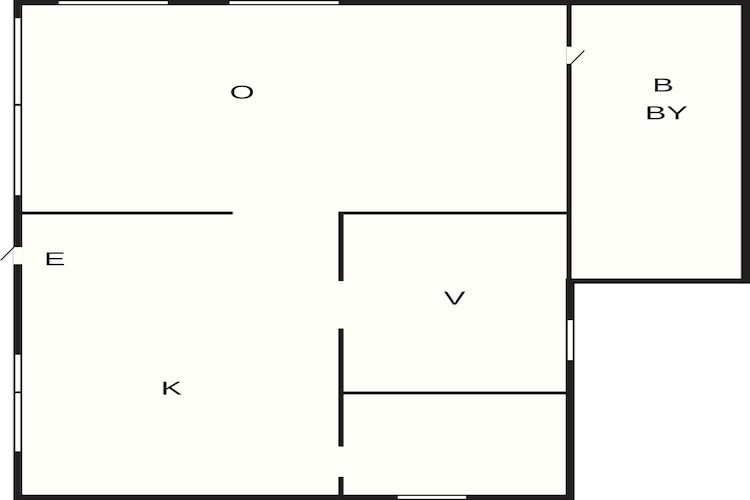 2 Personen Ferienhaus in Spekeröd-Grundriss