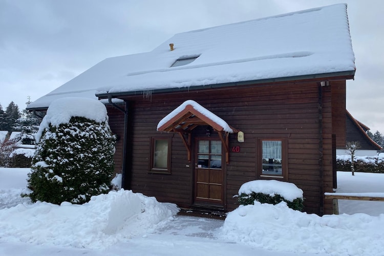 Ferienhaus in Hasselfelde - Haus 40 Blauvogel-Außenbereich Winter