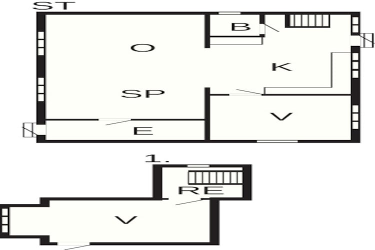 6 Personen vakantie huis in Løkken-Plattegrond