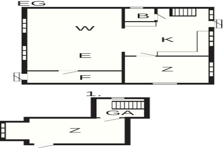 6 Personen vakantie huis in Løkken-Plattegrond