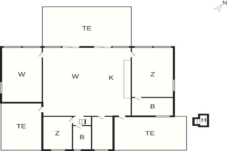 5 sterren vakantie huis in Allingåbro-Plattegrond