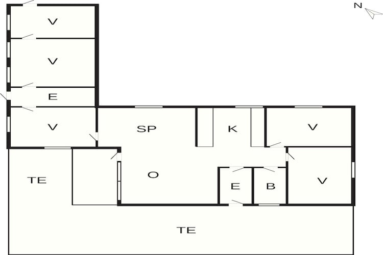 5 sterren vakantie huis in Nykøbing Sj-Plattegrond
