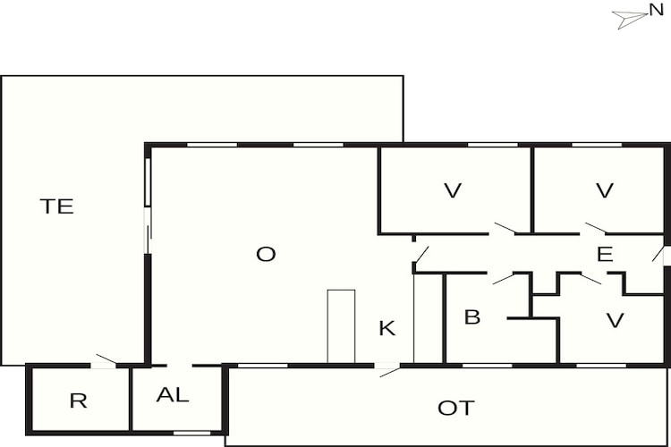 5 Sterne Ferienhaus in Saltum-Grundriss