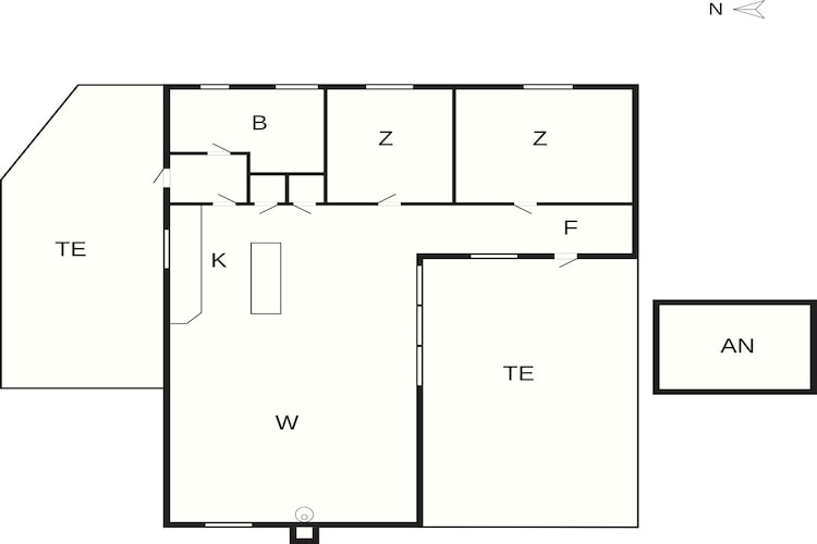 5 sterren vakantie huis in Væggerløse-Plattegrond