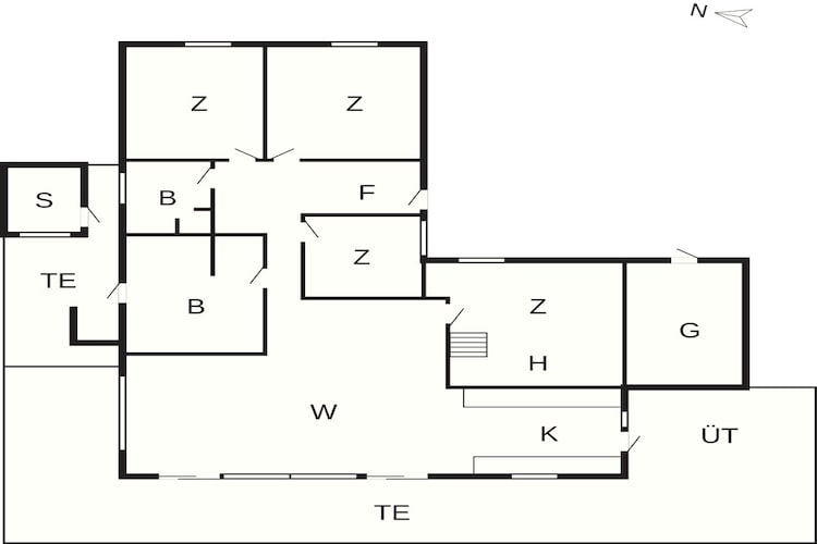 5 sterren vakantie huis in Millinge-Plattegrond