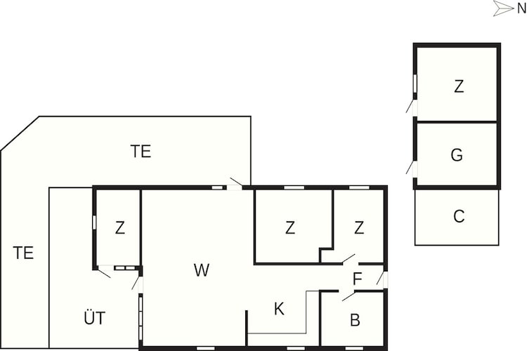 5 sterren vakantie huis in Tranekær-Plattegrond