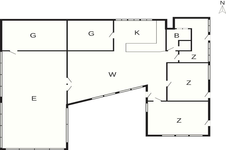 5 sterren vakantie huis in Aakirkeby-Plattegrond